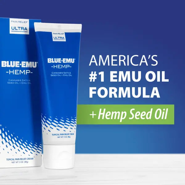 Blue-Emu Ultra Pain Relief Cream with Hemp for Arthritis, Muscles & Joints